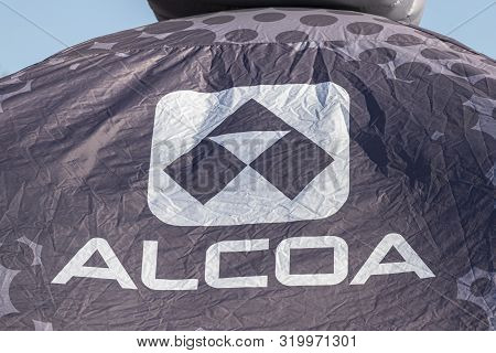 Salerno, Italy - June 29, 2019: Alcoa Advertising Billboard To Understand A Concept
