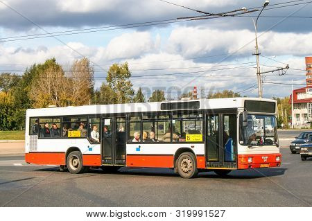 Perm, Russia - September 17, 2009: Urban Bus Man A10 Nl202 In The City Street.