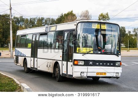 Perm, Russia - September 17, 2009: Urban Bus Setra S215sl In The City Street.