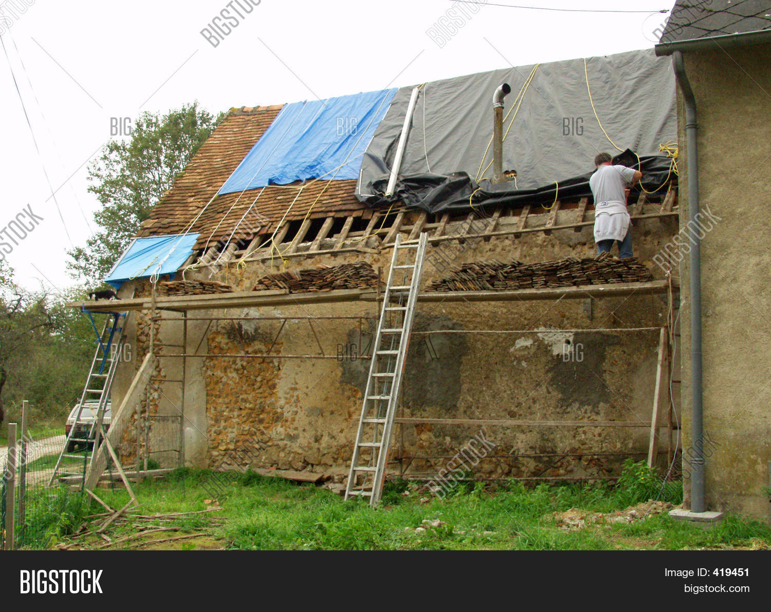 Removing Roof Tiles Image & Photo (Free Trial) Bigstock