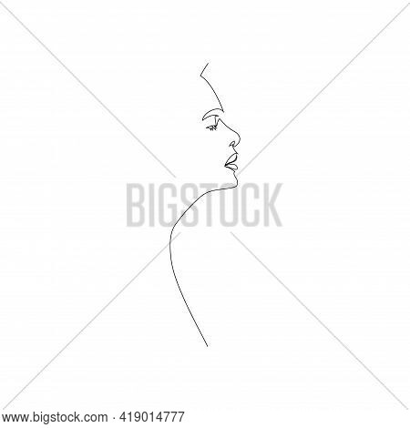 Continuous Line Art In Elegant Style For Prints