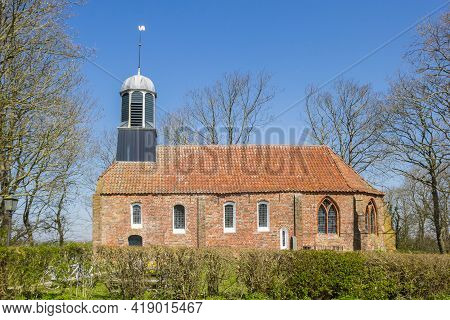 Historic Church Of Fransum In Groningen, Netherlands