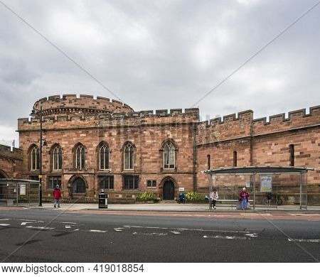 Carlisle, Cumbria, Uk, August 2020 - Carlisle Citadel, Old Courthouse, Carlisle, Cumbria, Uk