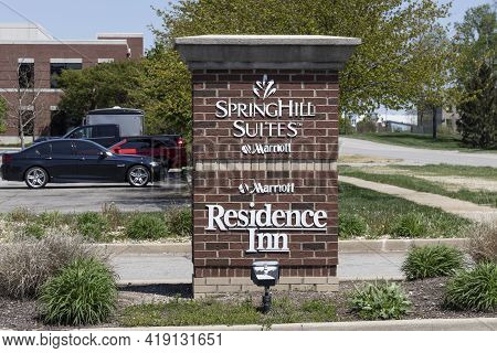 Carmel - Circa May 2021: Springhill Suites And Residence Inn Hotel Property. Renaissance Hotels Is P