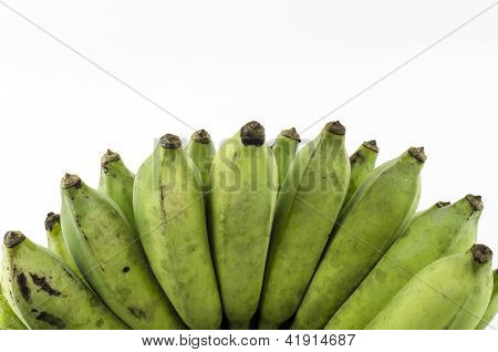 Green Banana-isolaattia valkoisella taustalla