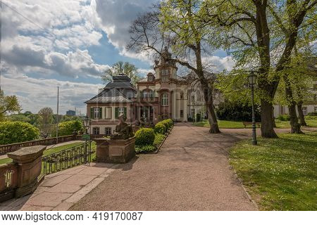 The Baroque Park Of The Bolongaropalast In Frankfurt-hoechst, Germany