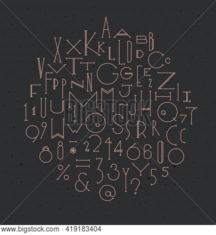 Art Deco Alphabet Vector &amp; Photo (Free Trial) | Bigstock