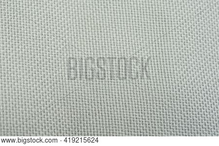 Natural Linen Texture As Background. Close-up Fabric Textile Texture To Background In A High Resolut