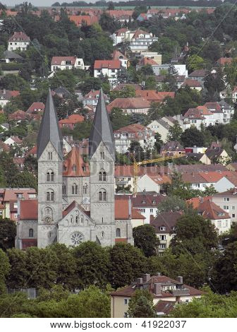 Würzburg met Adelbero kerk