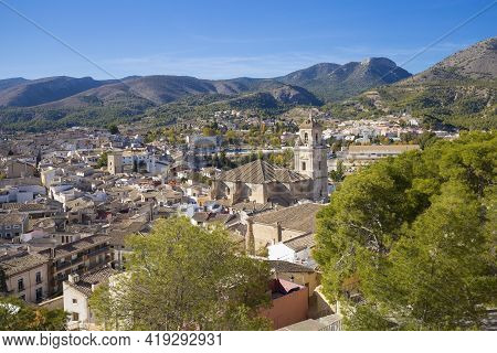 Caravaca, Spain - 17 November 2017 : Panorama Of Caravaca De La Cruz, Pilgrimage Site Near Murcia, I