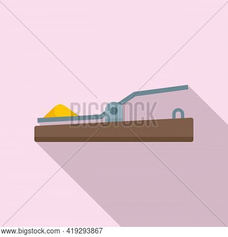 Mouse Trap Icon. Flat Illustration Of Mouse Trap Vector Icon For Web Design