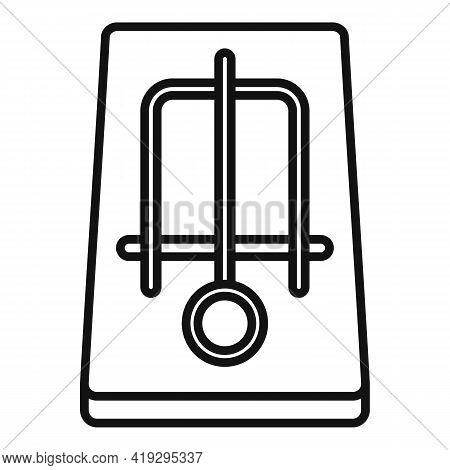 Mousetrap Icon. Outline Mousetrap Vector Icon For Web Design Isolated On White Background