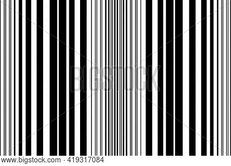 Black Stearate Line Contemporary Style Pattern Isolated On White Background.