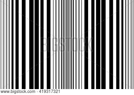Black Stearate Line Contemporary Style Pattern Isolated On White Background.
