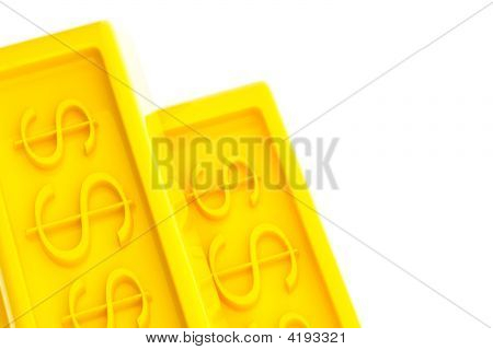 Lingotes de ouro brilhante