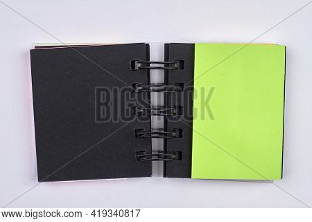 New Ring Binder Notebook Isolated On White Background.