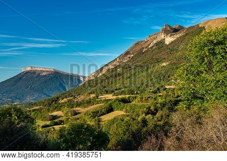 Landscape View At Saint Baudille Et Pipet, Local Authorities Association Of Trieves In Vercors, Fren