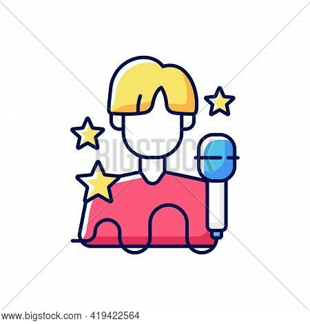 K Pop Rgb Color Icon. Musician Performance. Popular Singer. Pop Artist. Group Performer. Entertainme