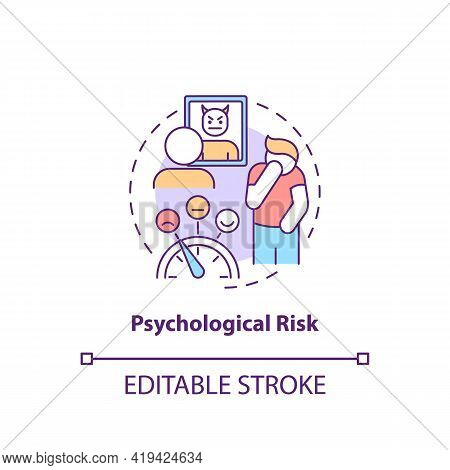 Psychological Risk Concept Icon. Purchase Risk Factor Idea Thin Line Illustration. Involving In Purc