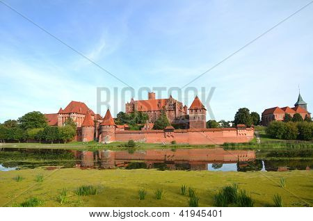 Malbork castle in Pomerania region, Poland