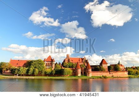 Malbork castle in Pomerania region, Poland