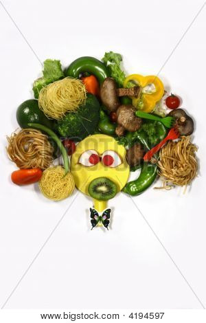 Snude fra pasta og kål