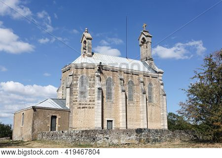 Chapel At Mont Brouilly In Beaujolais, France
