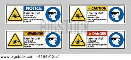 Laser In Use Authorized Personnel Only Laser Protec