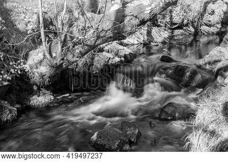 Robbers Bridge In Exmoor National Park