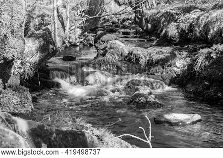 Robbers Bridge In Exmoor National Park