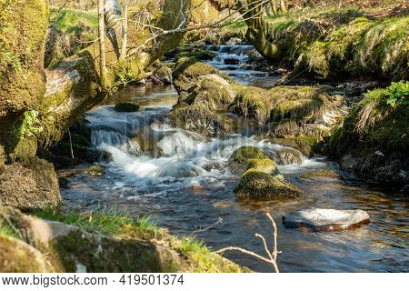 Robbers Bridge In Exmoor National Park