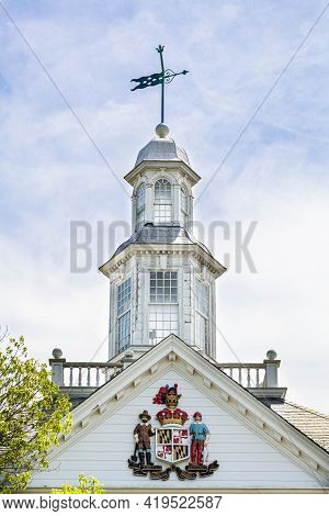 Tower, Dome And Cupola Sections Of The Historic Goldstein Building That Houses Comptroller Of Maryla