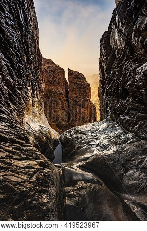 Light Reflects Off Walls Of The Window In Big Bend National Park
