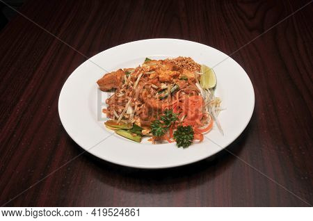 Delicious Thai Cuisine Dish Known As Drunken Noodles