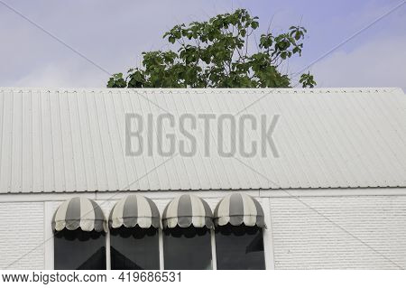 Modern And Industrial Style Loft Room, Stock Photo