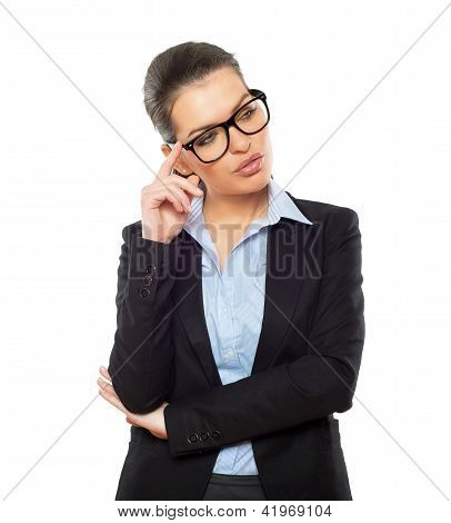 Businesswoman Looking At