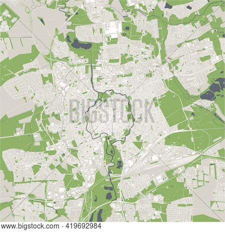 Map Of The City Of Braunschweig, Germany