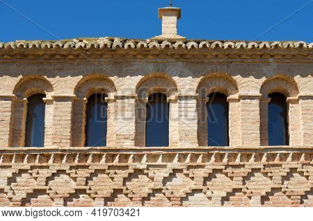 Mudejar building, named as Casa de la Estanca, in Borja, Zaragoza Province, Aragon in Spain.
