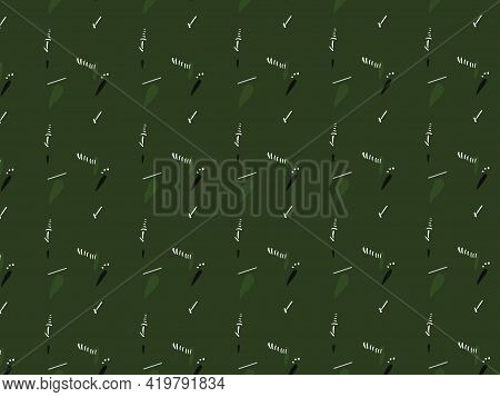 Green Ajrak Block Print Abstract Geometric Block Pattern For Textile Design Background Wall Paper Ti