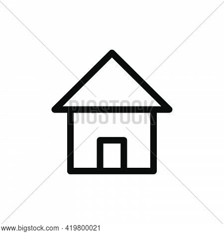 House, Home, Icon, Vector, Pictogram, Mortgage, Simple, Flat, Symbol, Web, Silhouette, Small, Busine