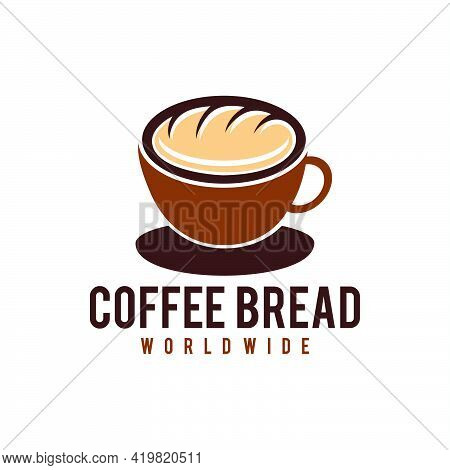 Bread Coffee Logo Vector Icon Illustration