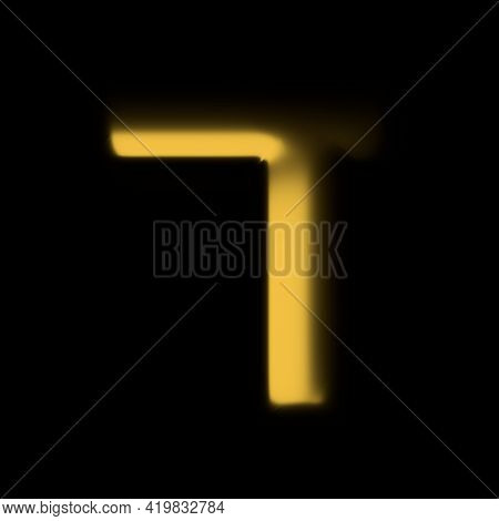 Gold Realistic 3d Rendering Hebrew Alphabet, Shiny Metallic Jewfish Symbols And Characters
