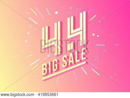 4.4 Shopping Day Sale Poster Or Flyer Design. 4.4 Crazy Sales Online.