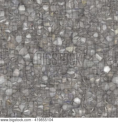 Rustic Blotched Charcoal Grey French Linen Woven Texture Background. Blobby Neutral Old Vintage Clot