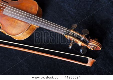 Paletta Fiddle e fiocco in velluto nero