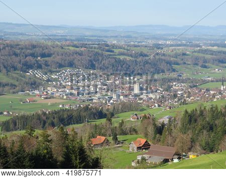The Small Swiss Town Of Malters Near Lake Lucerne And In The Valley Of The River Kleine Emme, Schwar