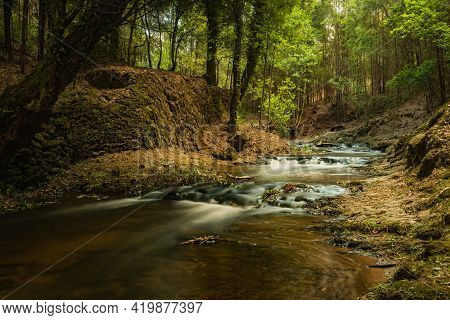 Water Stream Of Lourido River