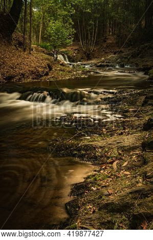 Water Stream Of Lourido River