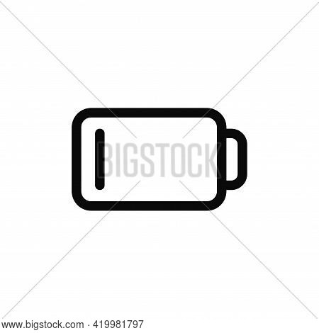 Low Battery Icon Isolated On White Background. Low Battery Icon In Trendy Design Style For Web Site 