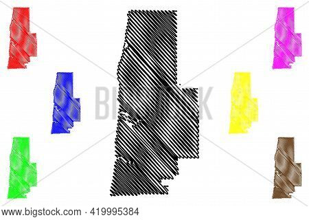 Lincoln County, Oregon State (u.s. County, United States Of America, Usa, U.s., Us) Map Vector Illus